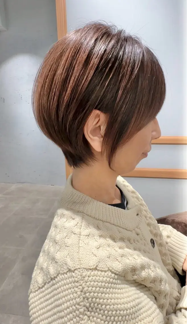 ショート 丸みショート ショートヘア 伊藤 慎吾のヘアスタイル
