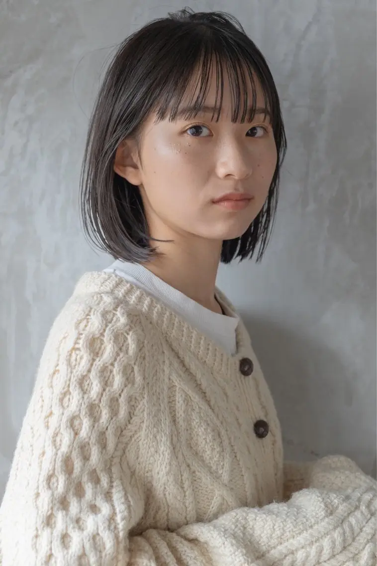 ミディアム カット ayane⭐️ボブ・ ショート・パーマのヘアスタイル