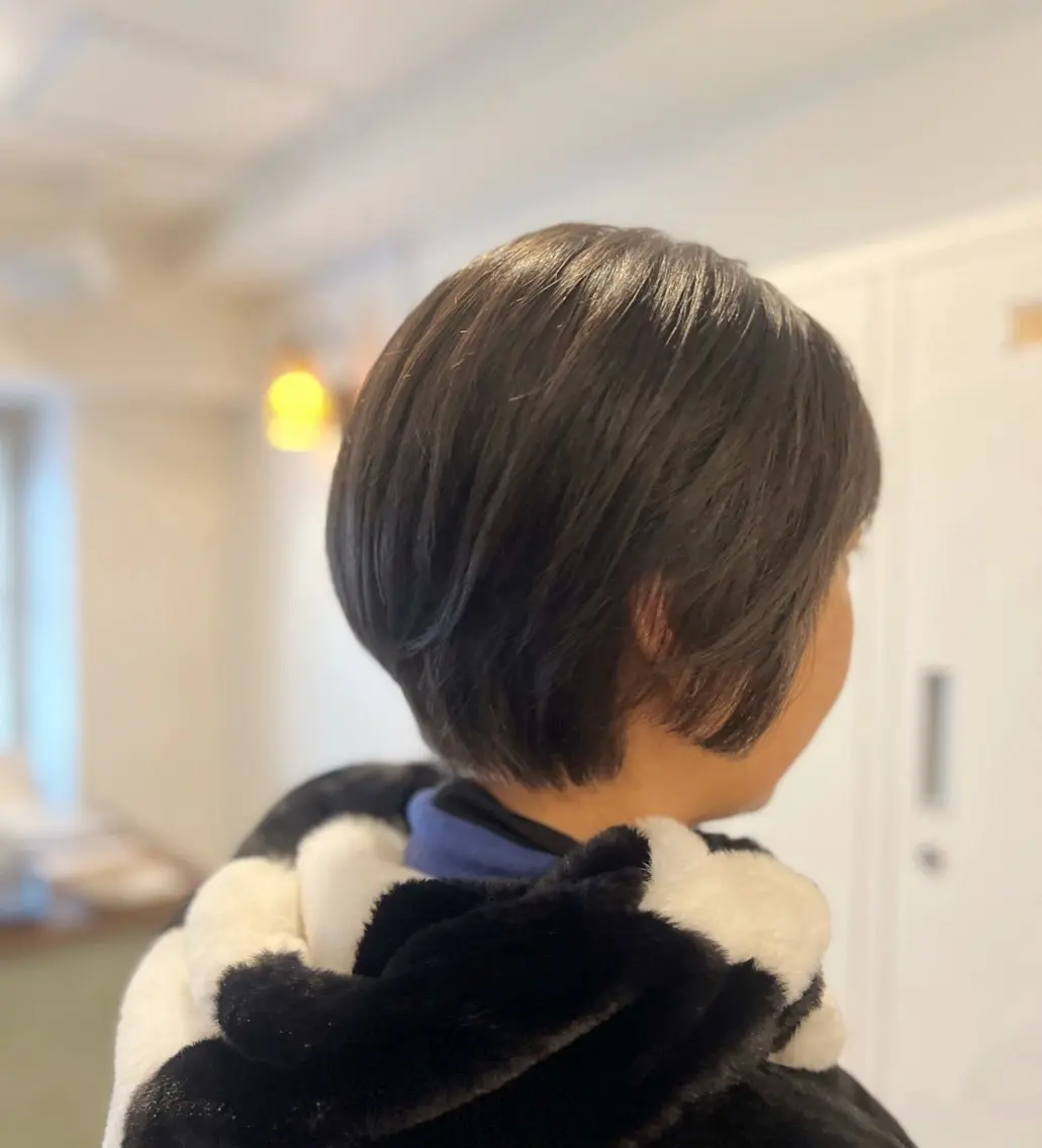 ショート カット ヘッドスパ 馬場 麻奈美のヘアスタイル