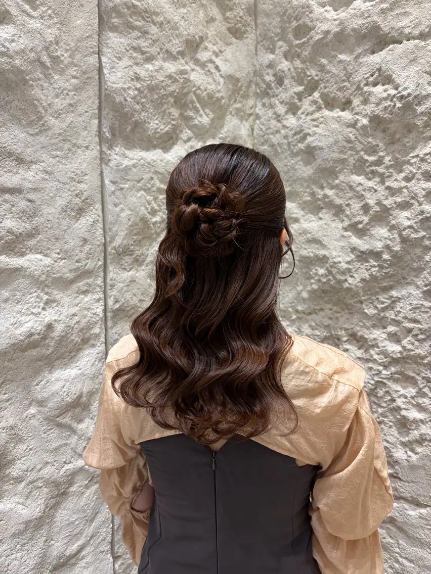 セミロング ヘアアレンジ ヘアセット 銀座/ヘアセット/ 島村美帆のヘアスタイル