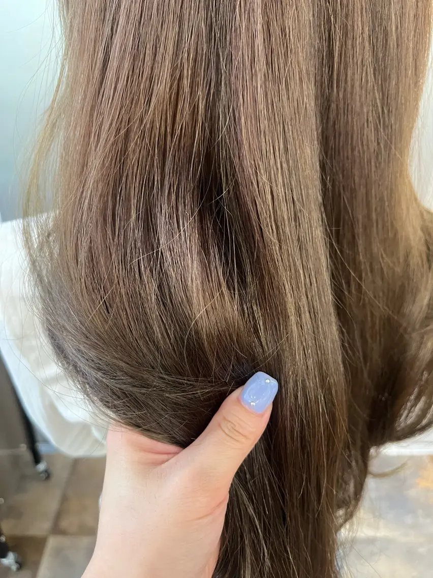 カラー ベージュカラー ミント ミントベージュ カット ヘアカラー レイヤー/トレンド カラー/yuukaのヘアスタイル