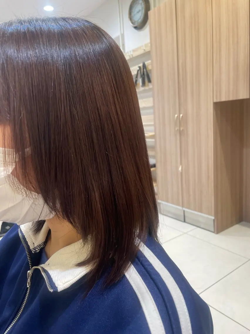 ミディアム ヘアアレンジ 顔周りカット レイヤーカット カット トリートメント 韓国ヘアメイク🎀/ 縮毛矯正✨山本媛香のヘアスタイル