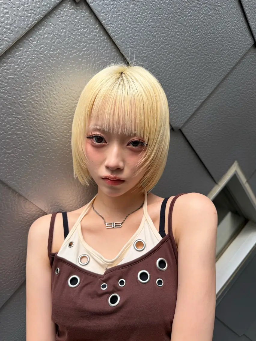 ショート カラー ショートボブ ブリーチ ブロンド ケアブリーチ 透明感カラー カット ヘアカラー 💎透明感カラー特化 💎TAISEIのヘアスタイル