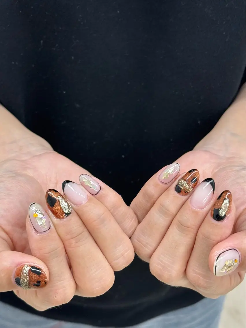 ネイル 長さ出し フットネイル ジェルネイル マグネットネイル 持ち込み Ocean Nailのネイルデザイン