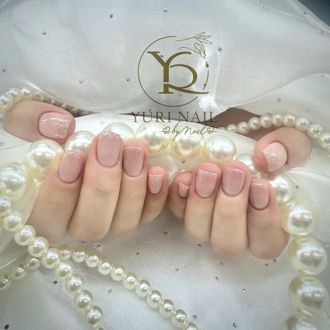 ネイル チークネイル フットネイル フレンチネイル グラデーション キラキラネイル YURI Nail Funabashiのネイルデザイン