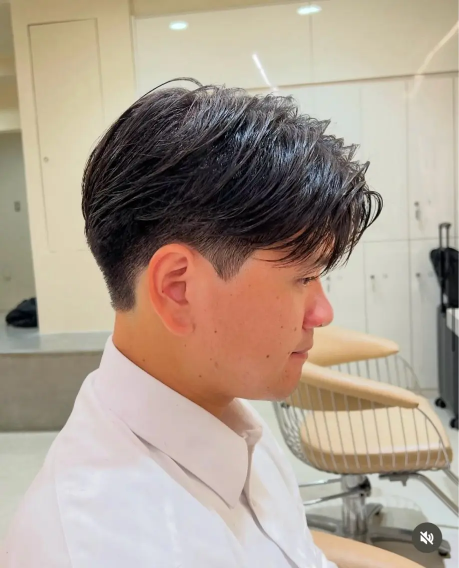 メンズ 縮毛矯正 トリートメント 重松 丈博のヘアスタイル
