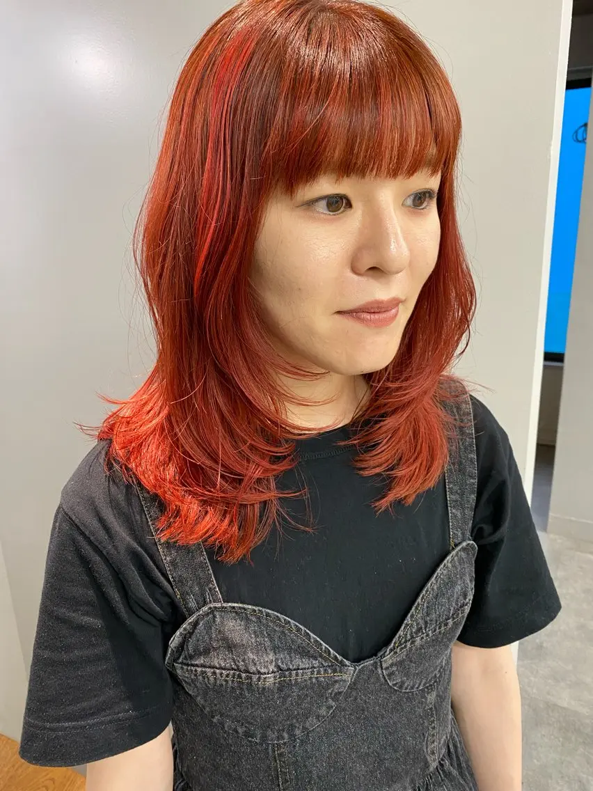 セミロング カラー ショートカットモデル 🧃Shionのヘアスタイル