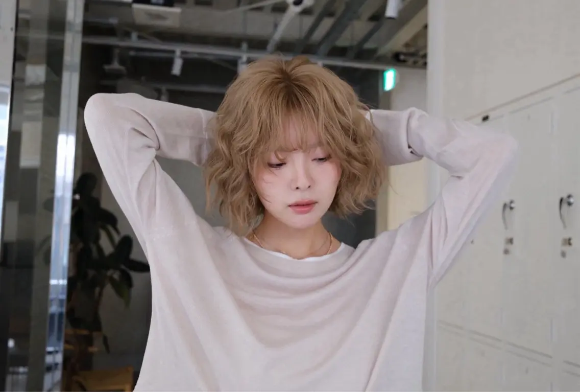パーマ ヘアカラー トリートメント 宮田 眞咲のヘアスタイル