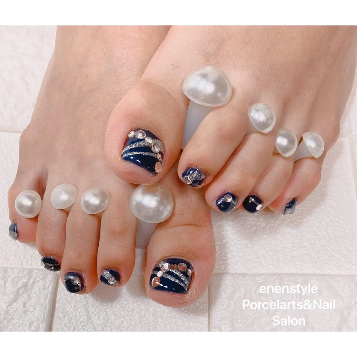 ショート ネイル ハンドネイル フットネイル 🐾enen style 🐾のネイルデザイン