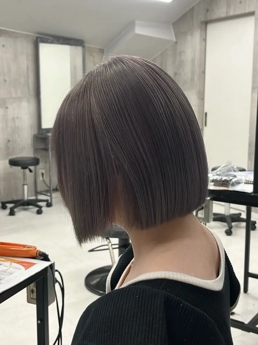 ミディアム カラー パーマ ヘアアレンジ メンズ キッズ カット トリートメント レイヤー×ハイトーン / mihana🪐のヘアスタイル