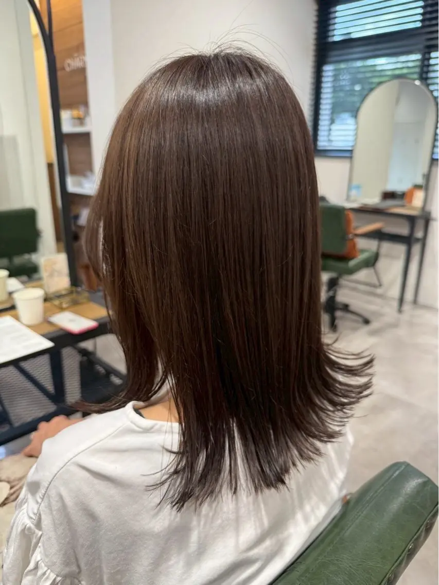 カラー kanae🫧 ｜透明感カラー｜平尾のヘアスタイル