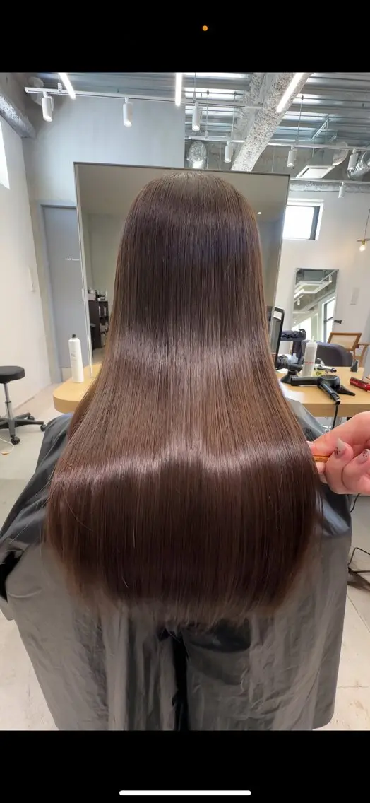 【人気NO.1✨】カット+髪質改善カラー+髪質改善ケラテインの写真