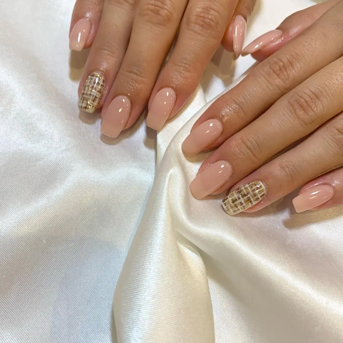 ネイル ツイードネイル ハンドネイル ui nailのネイルデザイン