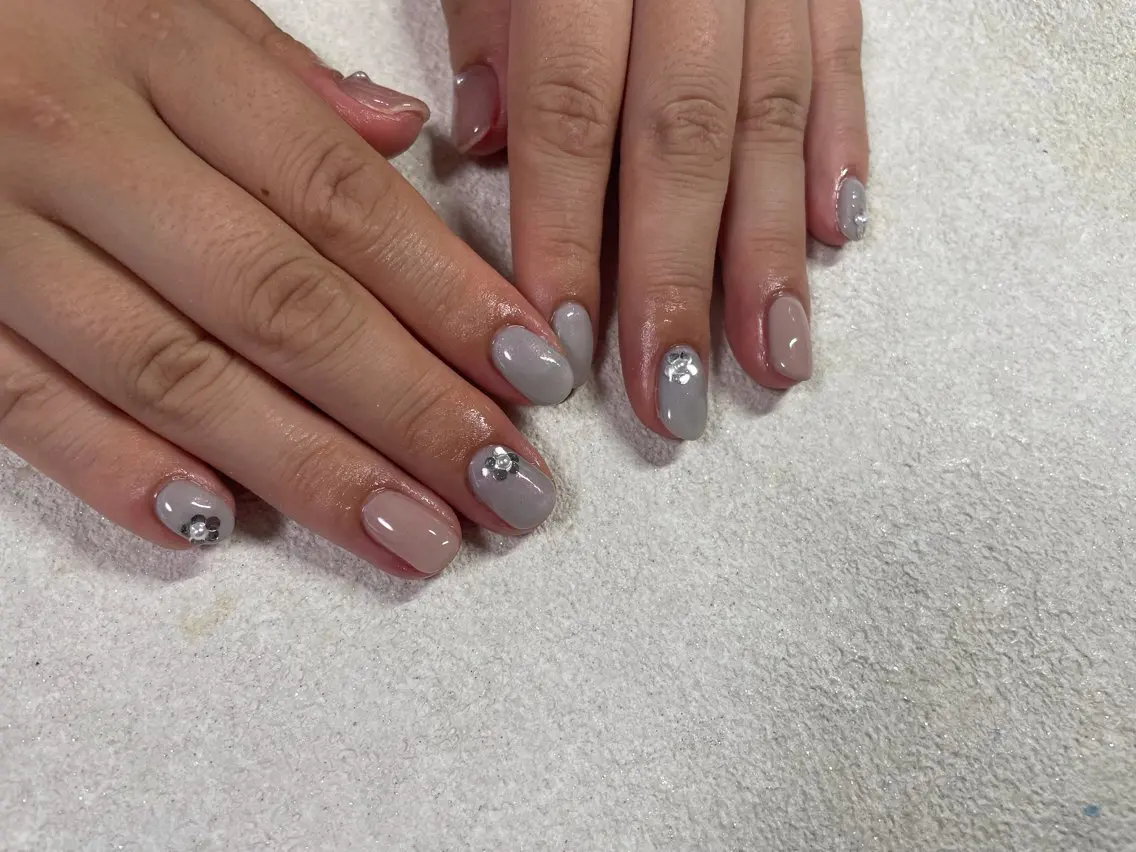 ネイル ジェルネイル 韓国ネイル メンズネイル パラジェル 春ネイル ハンドネイル kiki nail &brow二子玉川のネイルデザイン