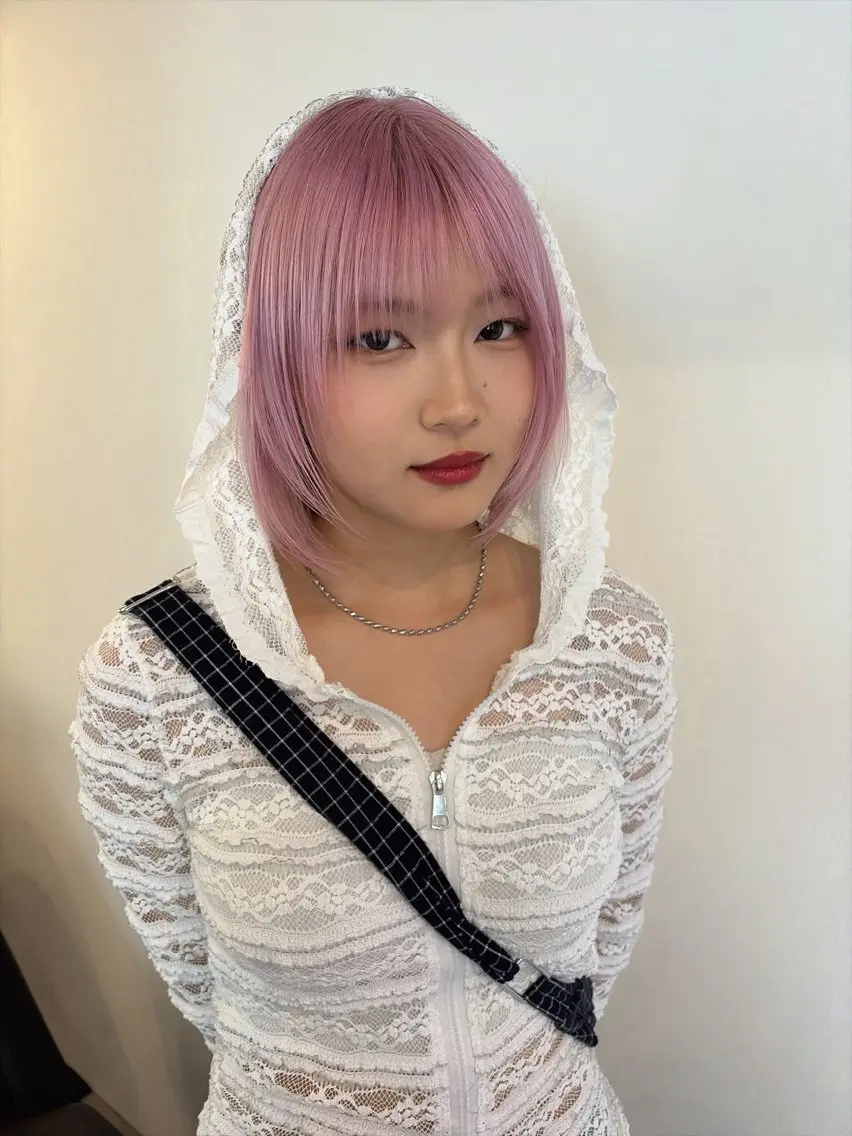 ショート ヘアカラー 綺星 ハイトーン/デザインのヘアスタイル