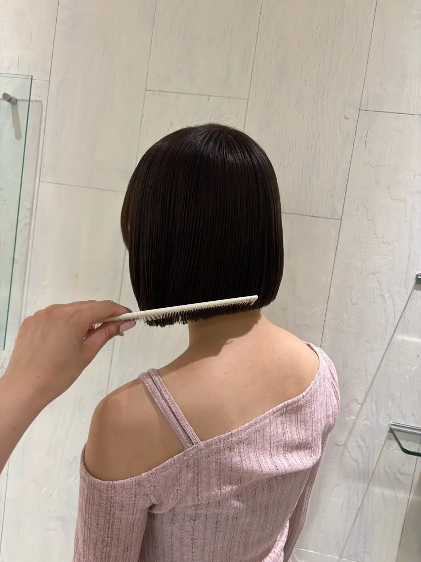 ショート カラー カット ヘアカラー トリートメント yui🥀/ボブ /ブリーチなしカラーのヘアスタイル
