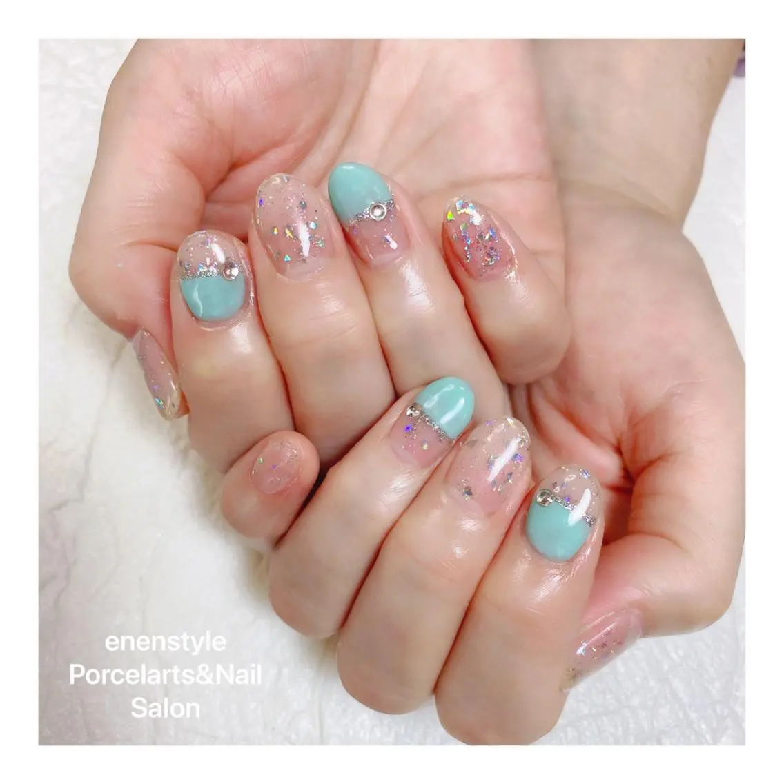 ショート ネイル ハンドネイル 🐾enen style 🐾のネイルデザイン