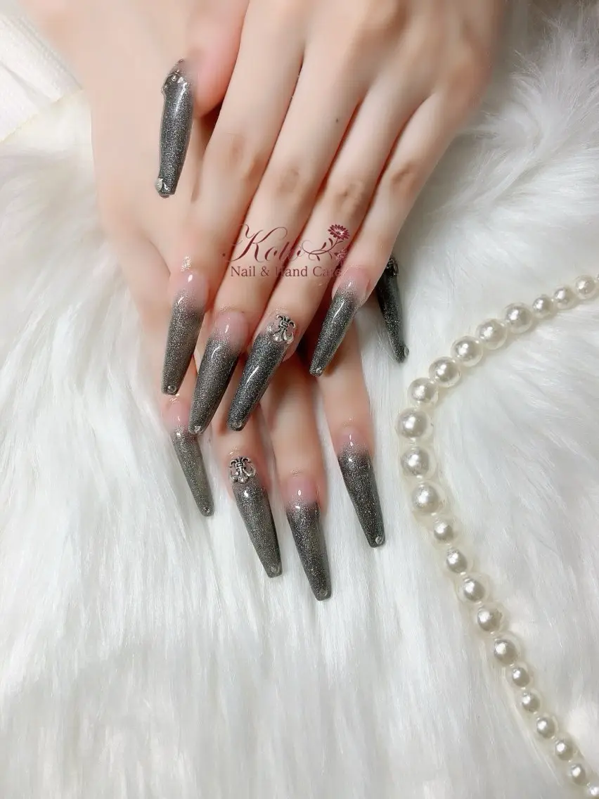 ネイル 長さ出し ジェルネイル ロングネイル 持ち込み ニュアンスネイル ハンドネイル Nail Salon KOTOのネイルデザイン