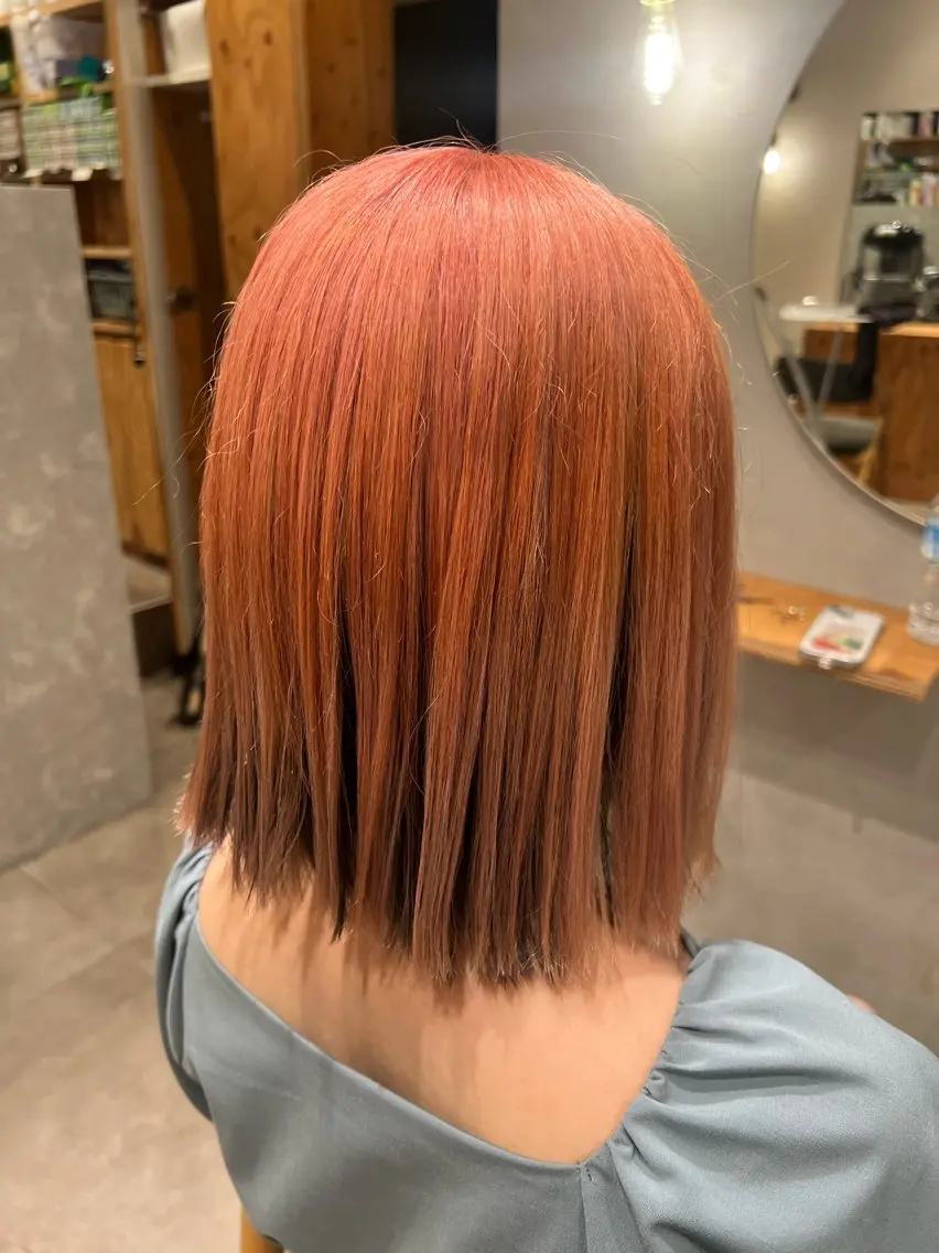 ミディアム ヘアカラー 松平 拓巳のヘアスタイル