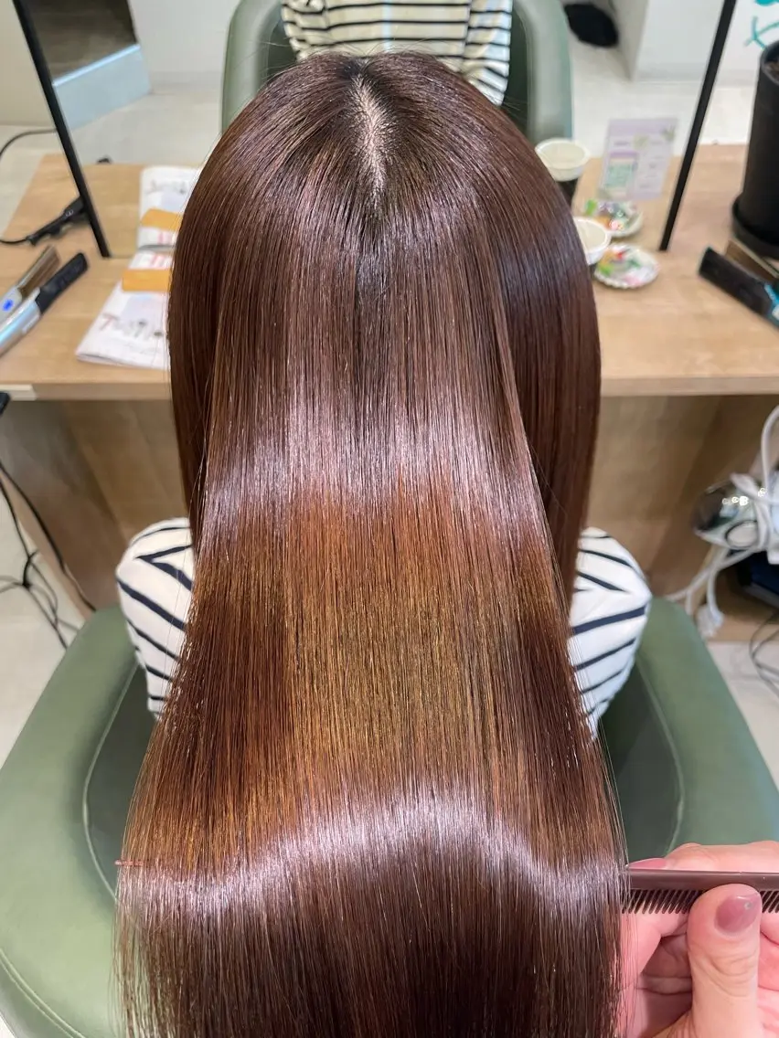 ロング 髪質改善 野田 カレンのヘアスタイル