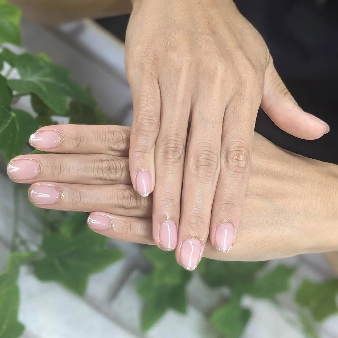 ネイル フレンチネイル ゴールド ハンドネイル ネイルサロンベルティ .keikoのネイルデザイン