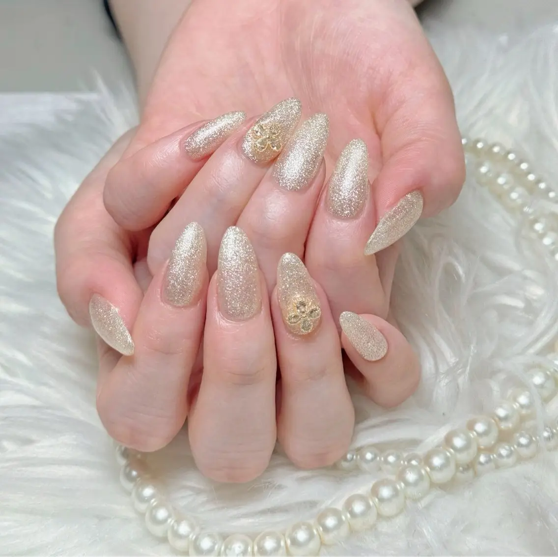 ネイル 長さ出し フレンチネイル ジェルネイル ガラスフレンチ 韓国ネイル ハンドネイル ハンドケア For U nail スカルプ専門店のネイルデザイン