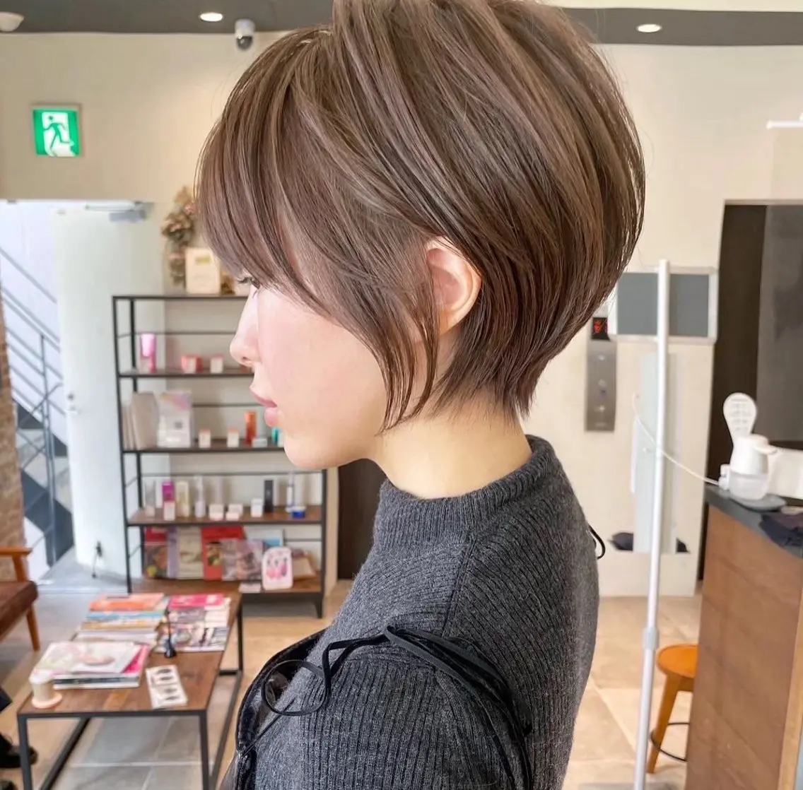 ショート カラー ショートヘア 小顔カット カット ヘアカラー トリートメント 《6月限定🉐価格》 /ショート特化/荒砂のヘアスタイル
