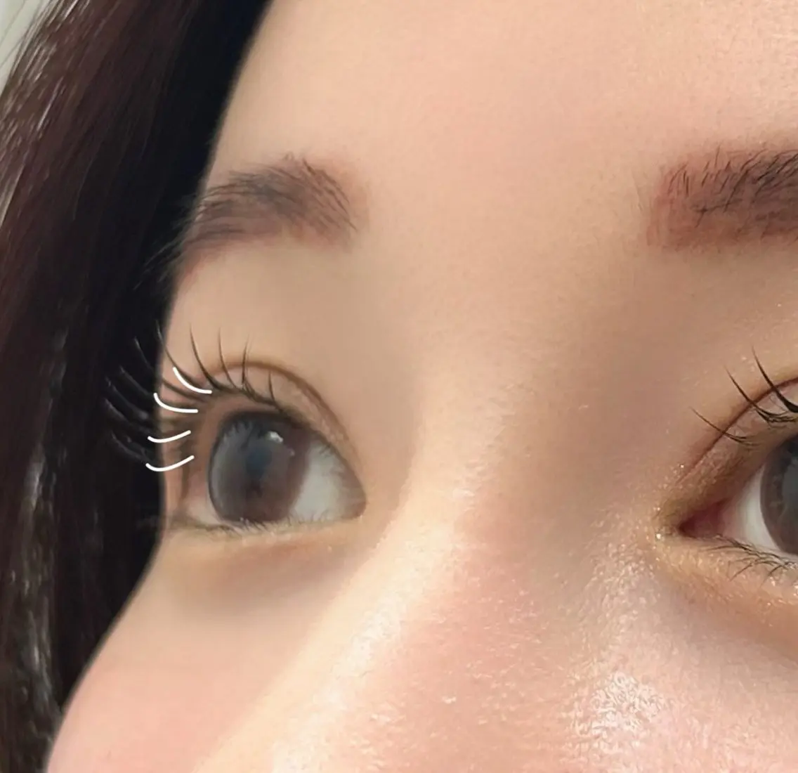 マツエク・マツパ 一重×まつ毛パーマ Peek eyeのマツエク・マツパデザイン
