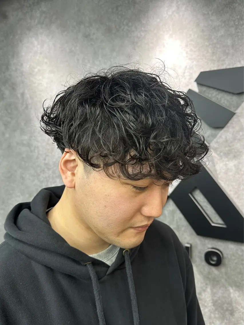 ショート パーマ カット パーマ ヘアセット 🔥フェザーパーマ 特化🔥勇斗のヘアスタイル