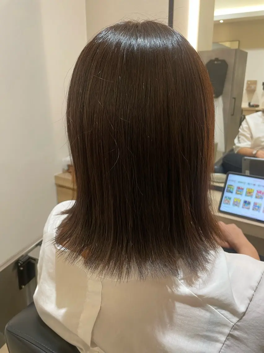 ミディアム カラー ヘアカラー ❄️ゆき ❄️のヘアスタイル