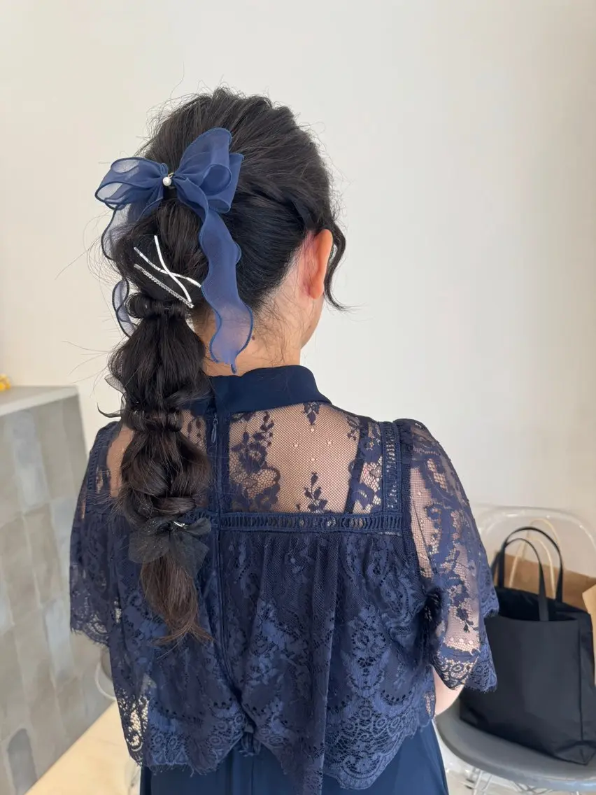 ロング ヘアアレンジ 玉ねぎヘアー ヘアセット 🤍SHIORI 💙EARTH二俣川のヘアスタイル
