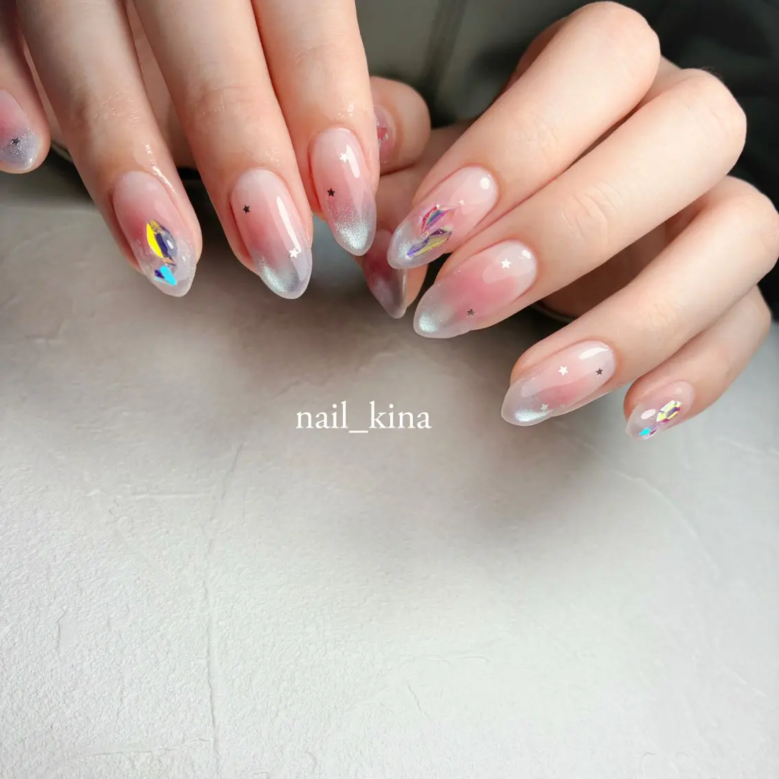 ネイル ジェルネイル マグネットネイル パラジェル nail_ kinaのネイルデザイン