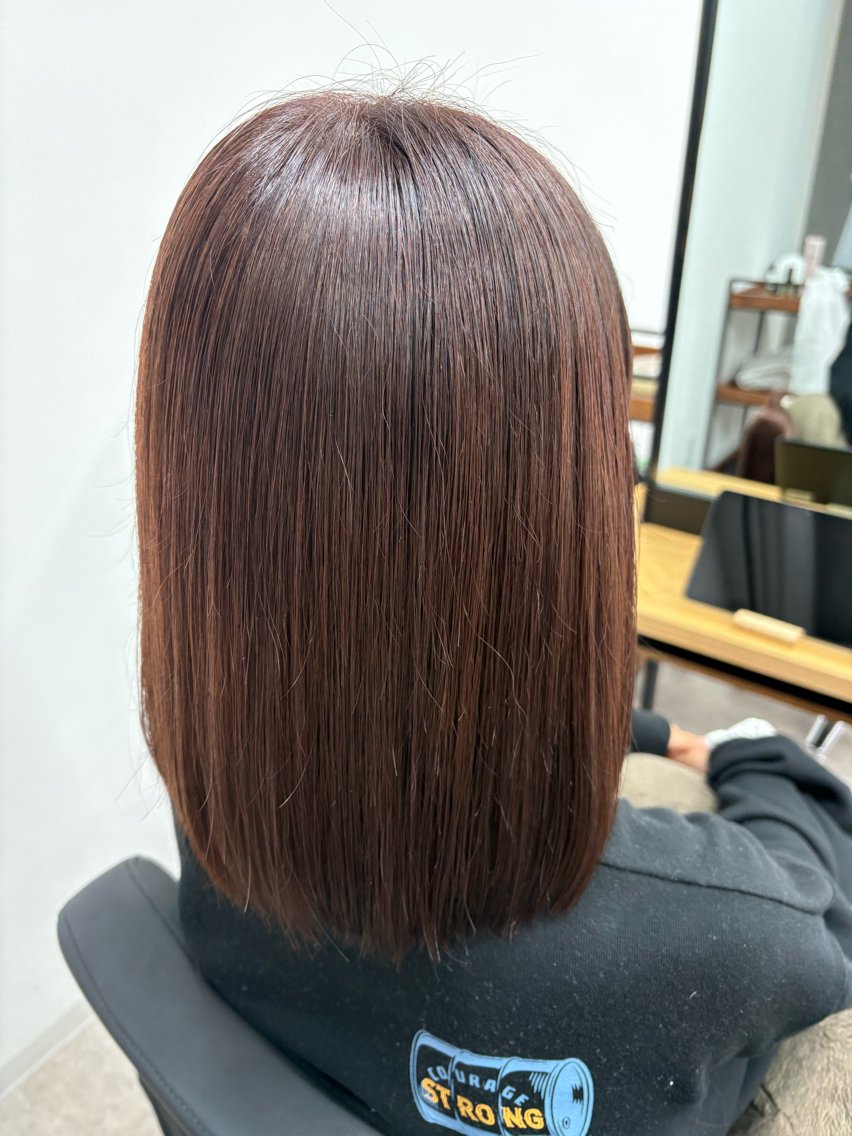 ミディアム ヘアカラー anB Bのヘアスタイル