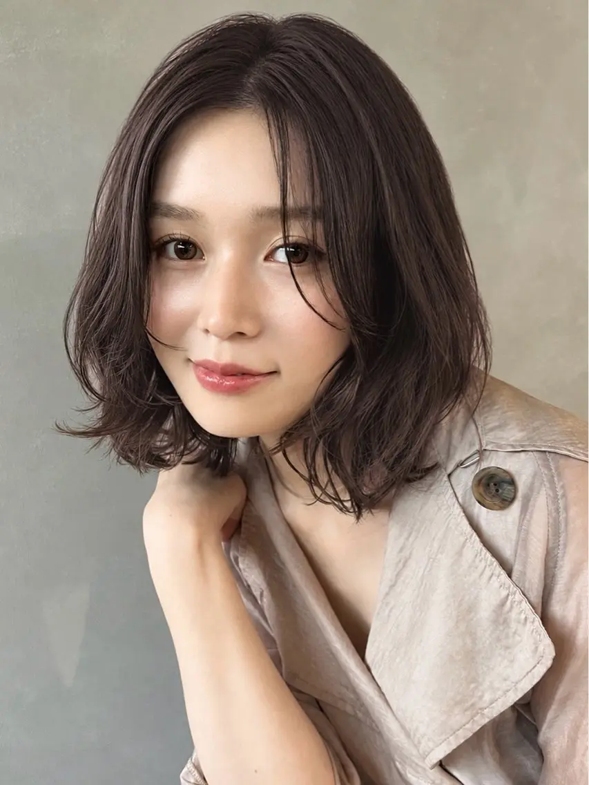 ミディアム カラー パーマ メンズパーマ /セミナーモデル募集のヘアスタイル