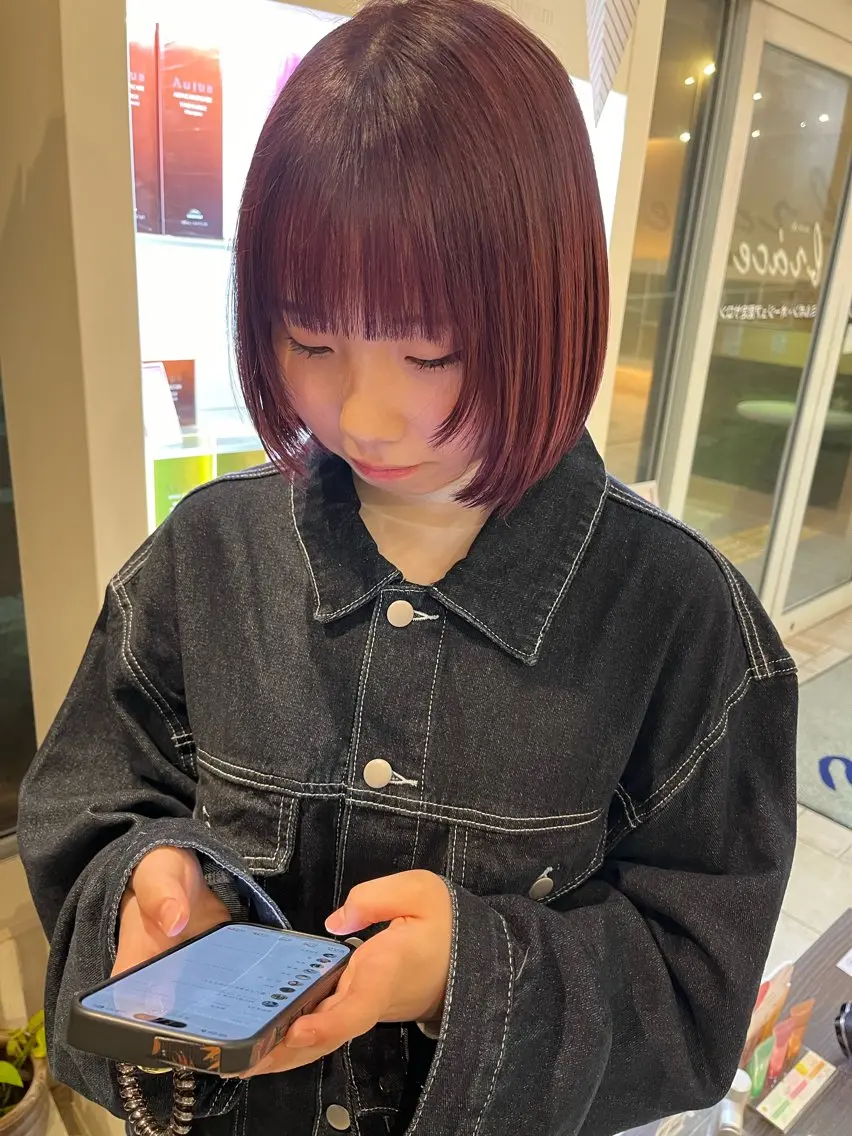 似合わせレイヤーカット+髪質改善カラー+髪質改善トリートメント付き❣️の写真