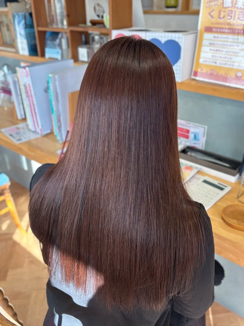 ✨似合わせカット＋ダメージ低減酸性ストレート✨シャンプーブロー込みの写真
