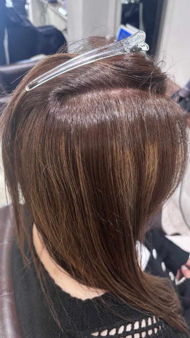 ロング ヘアカラー トリートメント 海老名駅🫧トレンド カラー🫧橋本小雪のヘアスタイル