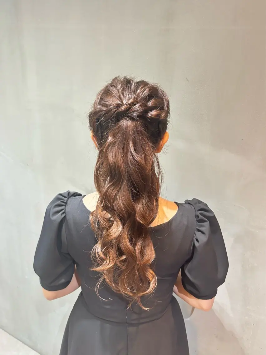 ロング ヘアアレンジ 赤み消し透明感🤍 髪質改善🌙/伽音のヘアスタイル