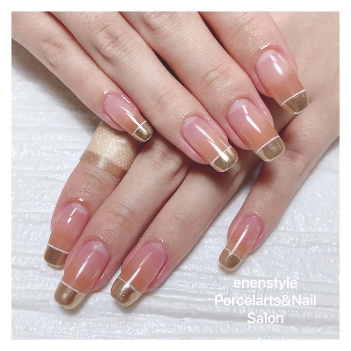 ミディアム ネイル アイブロウ 🐾enen style 🐾のネイルデザイン