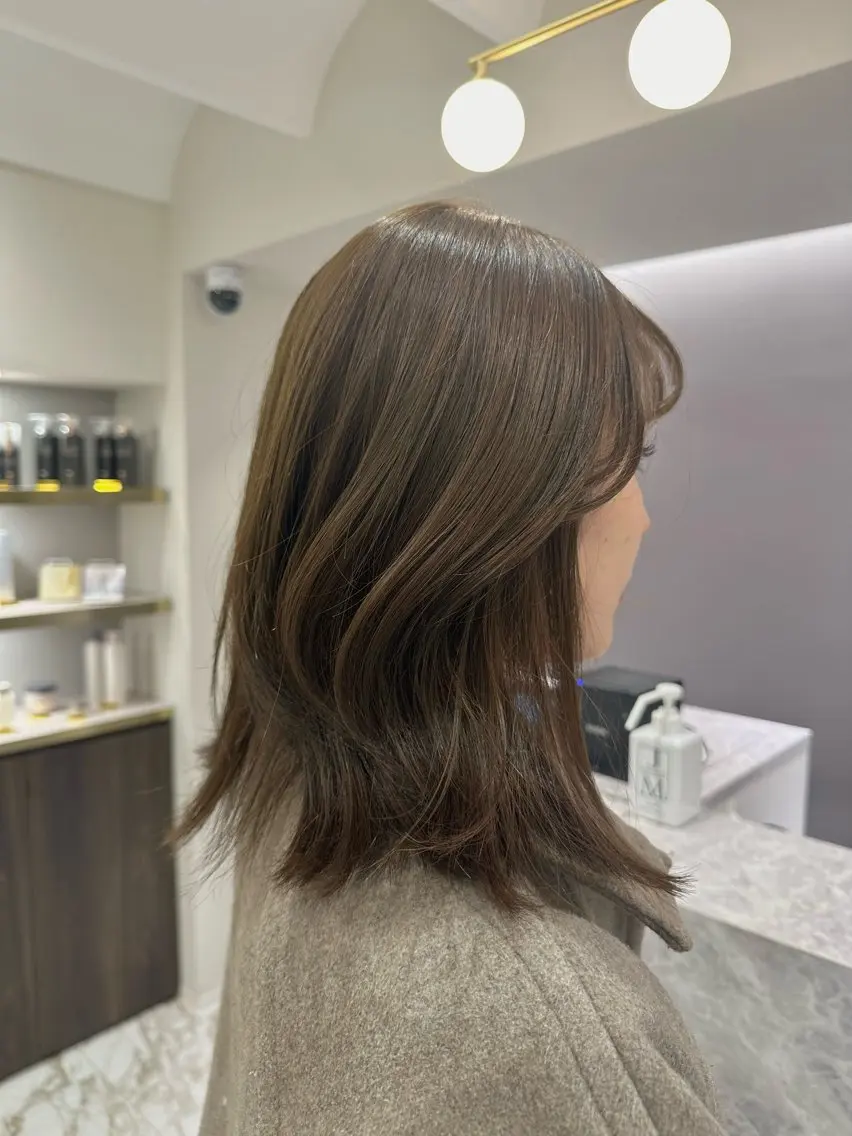 🌷モテヘアカット+ブリーチなし艶感カラー+TOKIOトリートメント🌷の写真