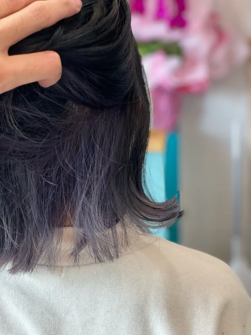ミディアム カラー ヘアカラー トリートメント Snaly カラー特化ページのヘアスタイル