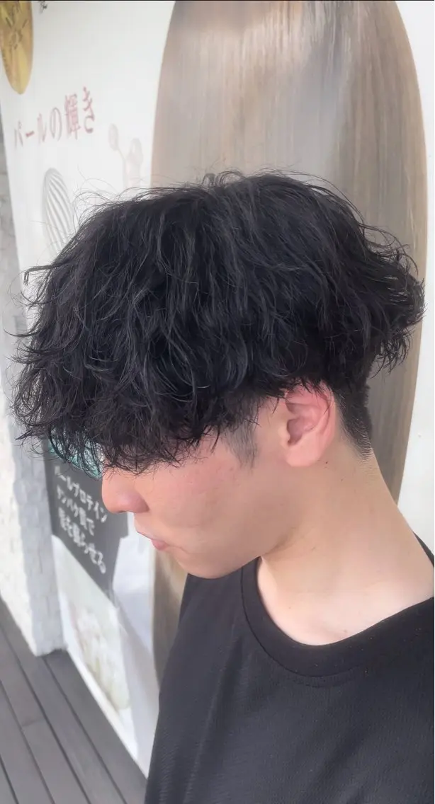 ショート カット 静岡/草薙パーマ メンズバレイヤージュのヘアスタイル