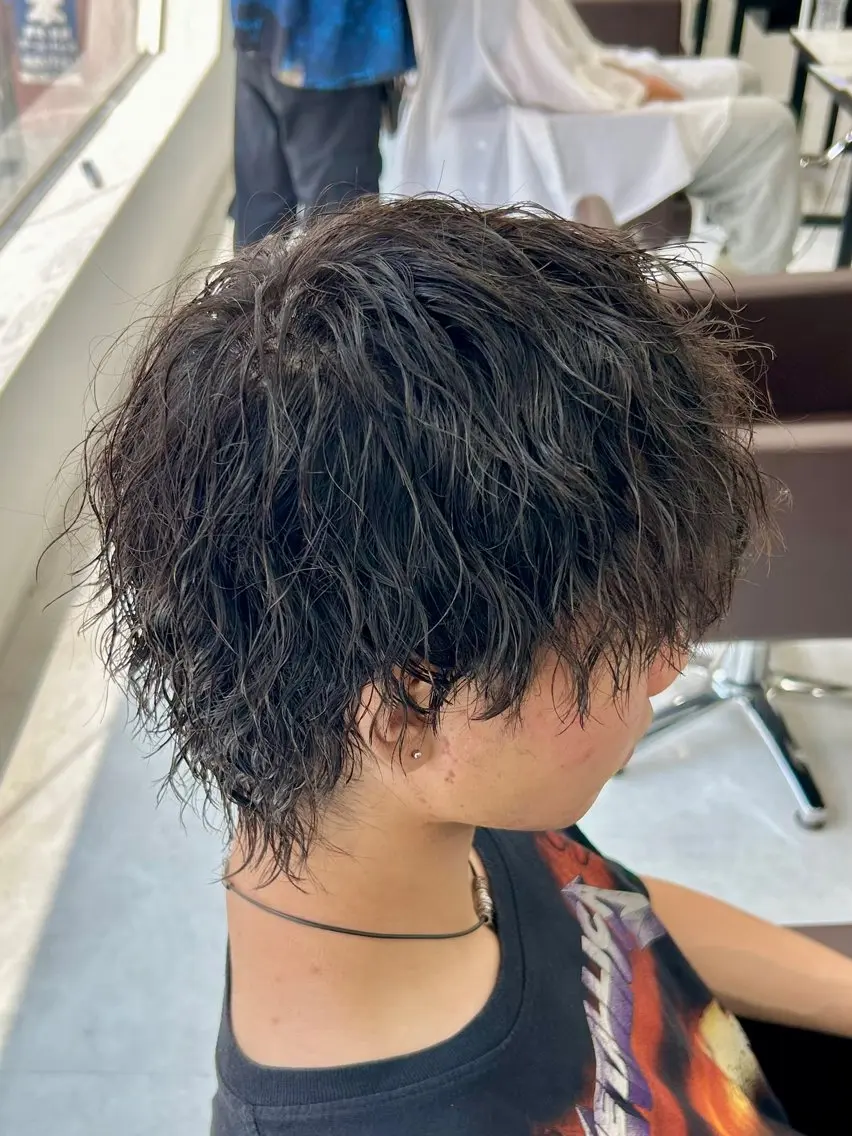 ショート パーマ メンズ 🏁メンズパーマ/ RYOYAのヘアスタイル
