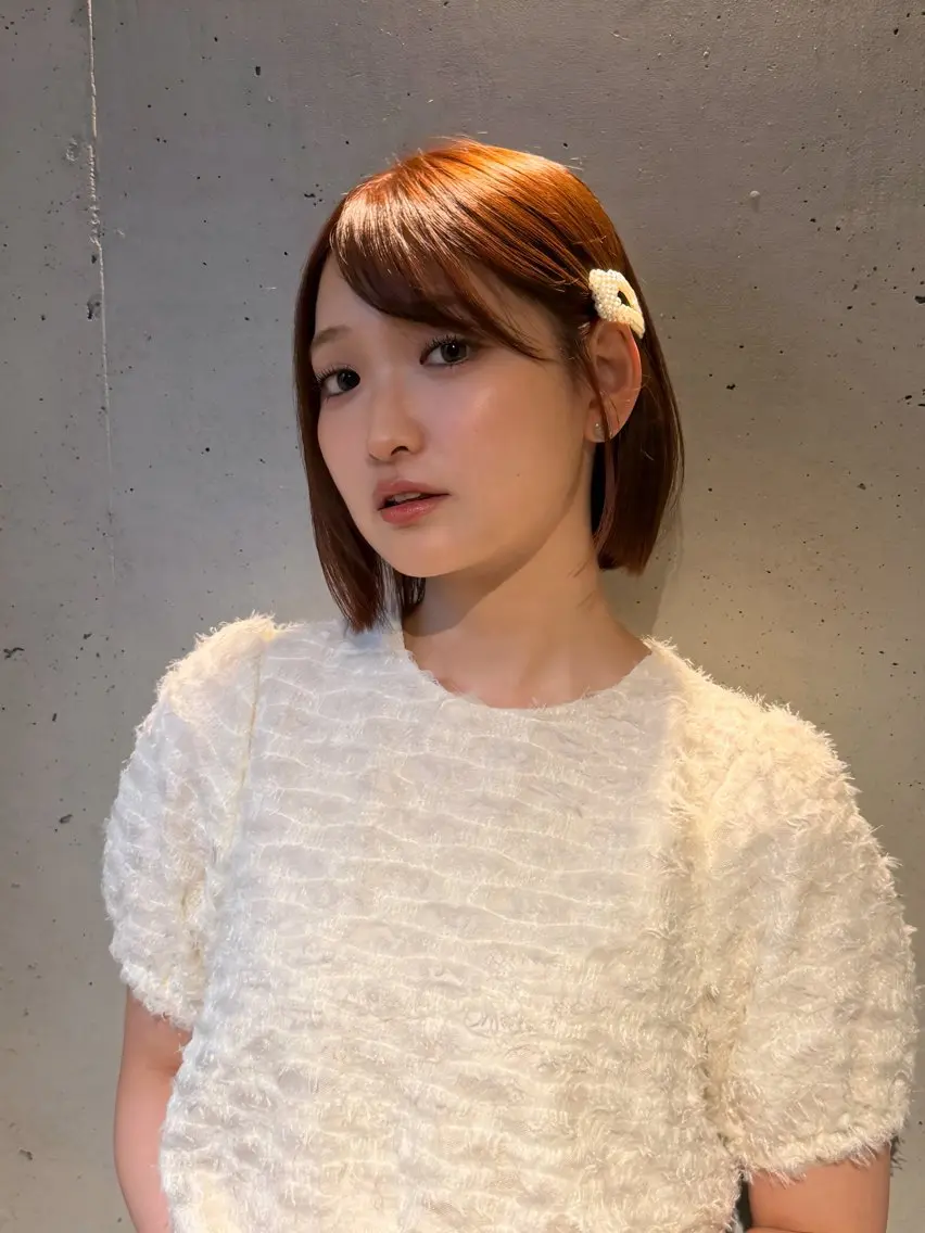 ショート カラー オレンジ ボブ カット ヘアカラー トリートメント 🫧ショート/ボブ 自由が丘/泡渕✂️のヘアスタイル