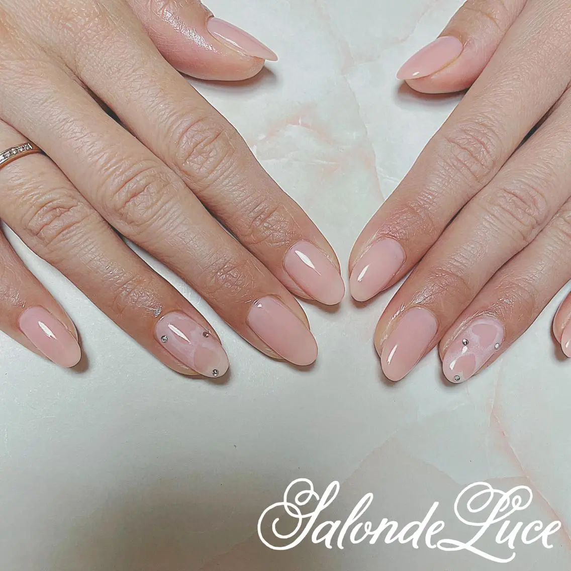 ネイル ハート バレンタイン Salon de Luceのネイルデザイン