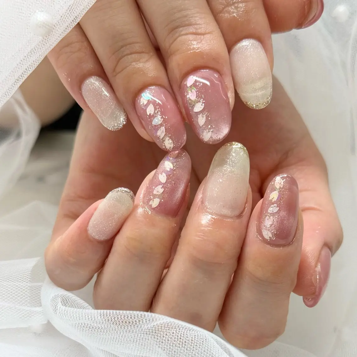 ネイル 長さ出し ショートネイル ネイルチップ Regina Marinaのネイルデザイン