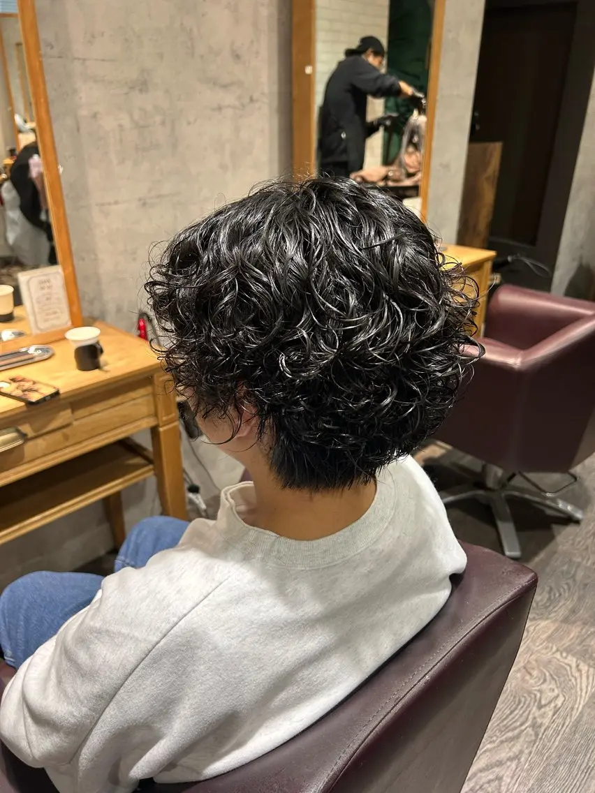 ショート パーマ カット パーマ トリートメント ヘッドスパ パーソナルカラー 診断🍀マリンのヘアスタイル