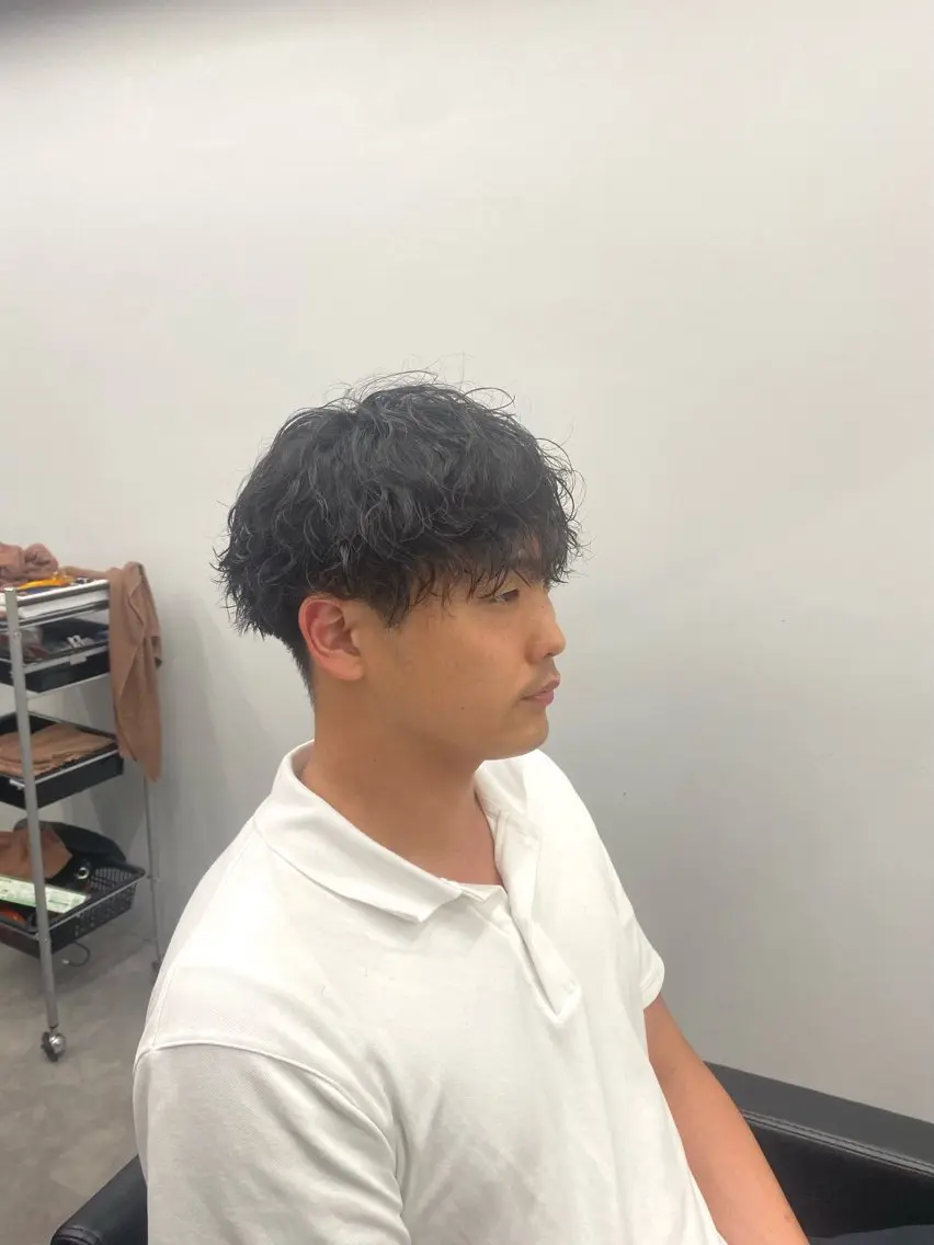 パーマ メンズ メンズパーマ 波巻きパーマ RIKIYA👑 北千住メンズ特化👑のヘアスタイル