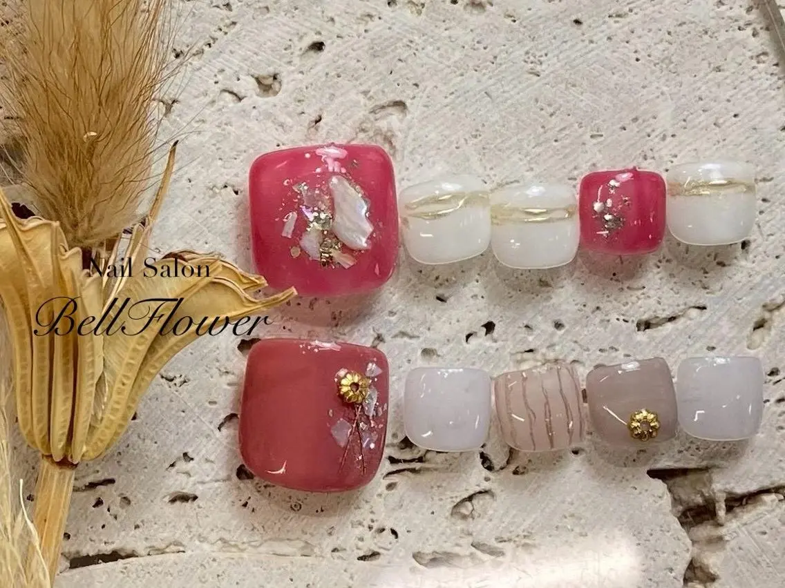ネイル フットネイル フットネイル kyoko✨個性派 /ニュアンスのネイルデザイン
