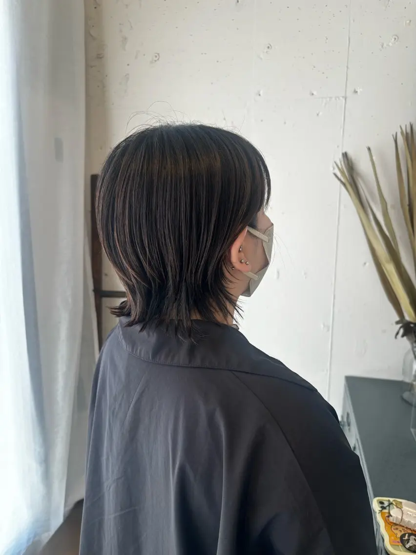 ショート ショートヘア ウルフカット カット トリートメント 🍒サクラ🍒 /透明感カラー/艶髪のヘアスタイル